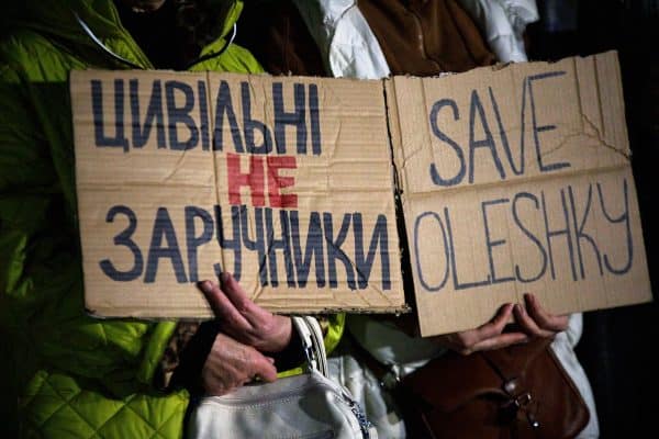 Trégua humanitária tem início em Oleshky, cidade ucraniana ocupada pela Rússia